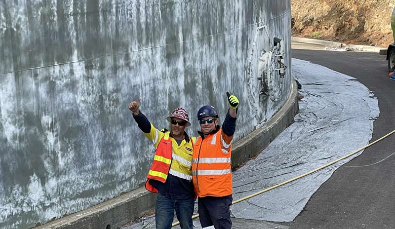 Doncaster Water Tank Verti-Drive Coating Removal