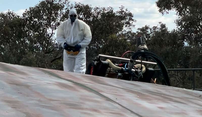 Ringwood Water Tank Coating Removal