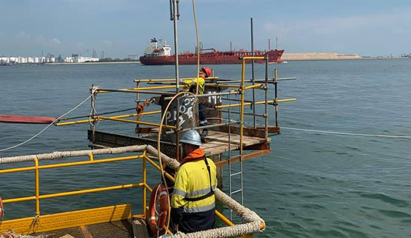 Underwater Piles Cold Cutting