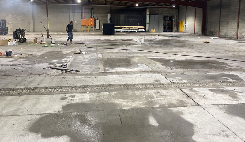 Warehouse Floor Hydro Scabbling